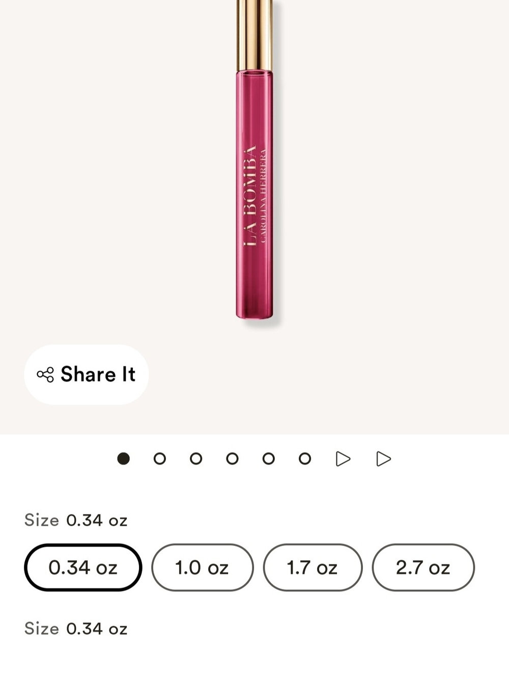 Carolina Herrera La Bombă Gloss — Bold Fuchsia Pink